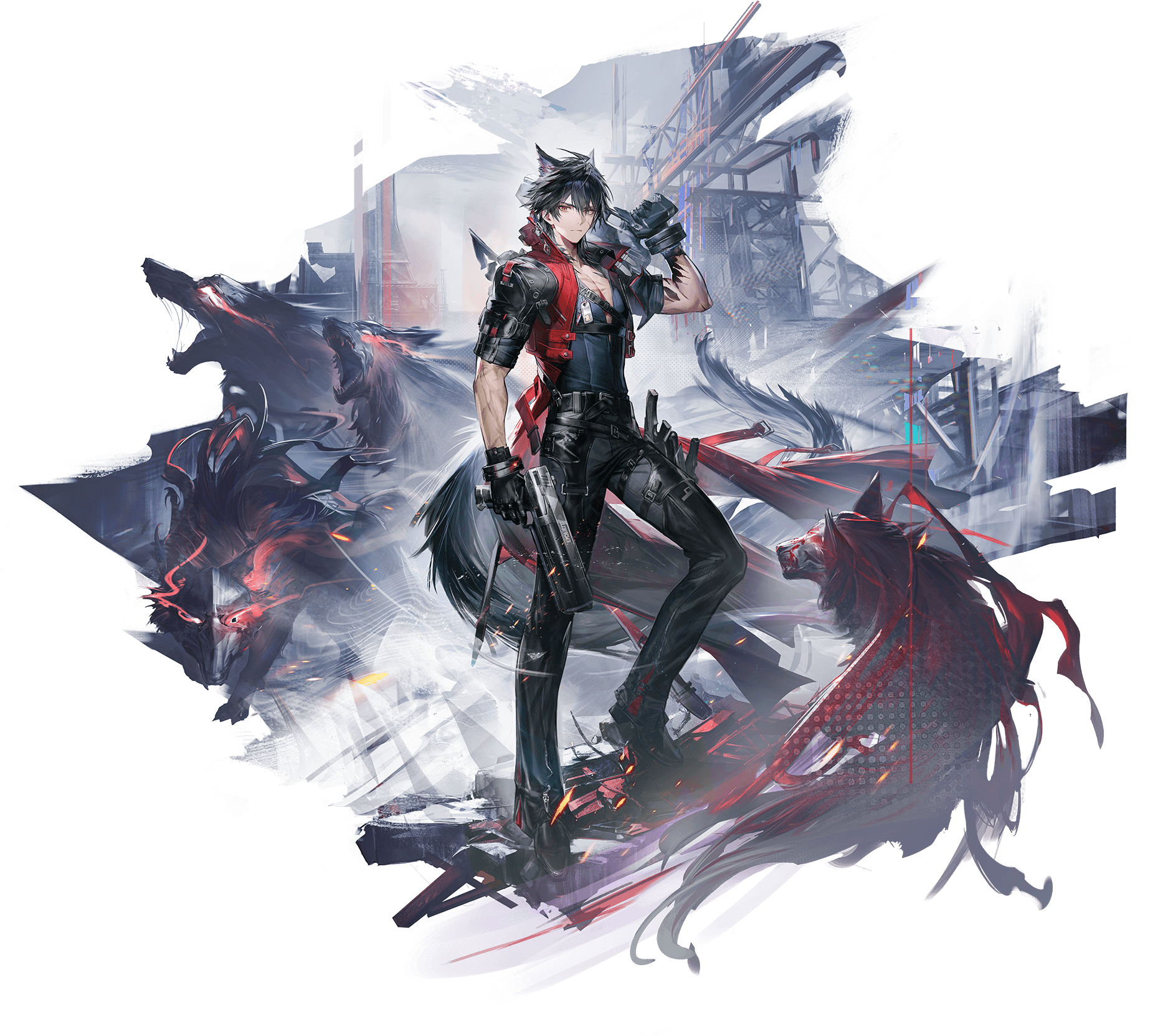 Wulfgard - 5-Star Caster Operator Portrait from Arknights Endfield